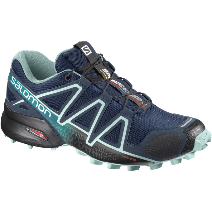 Salomon SPEEDCROSS 4 W Zapatillas Trail Running Mujer - Azul Marino - Colombia (43692-ODUJ)